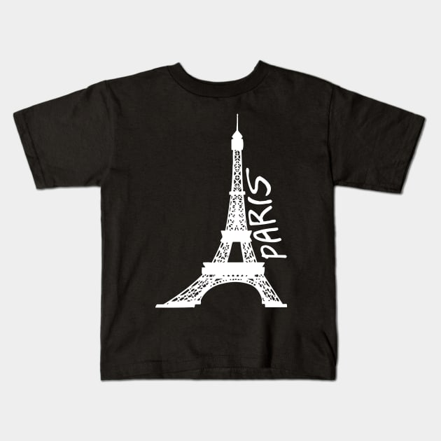 EIFFEL TOWER Paris Kids T-Shirt by Mariteas